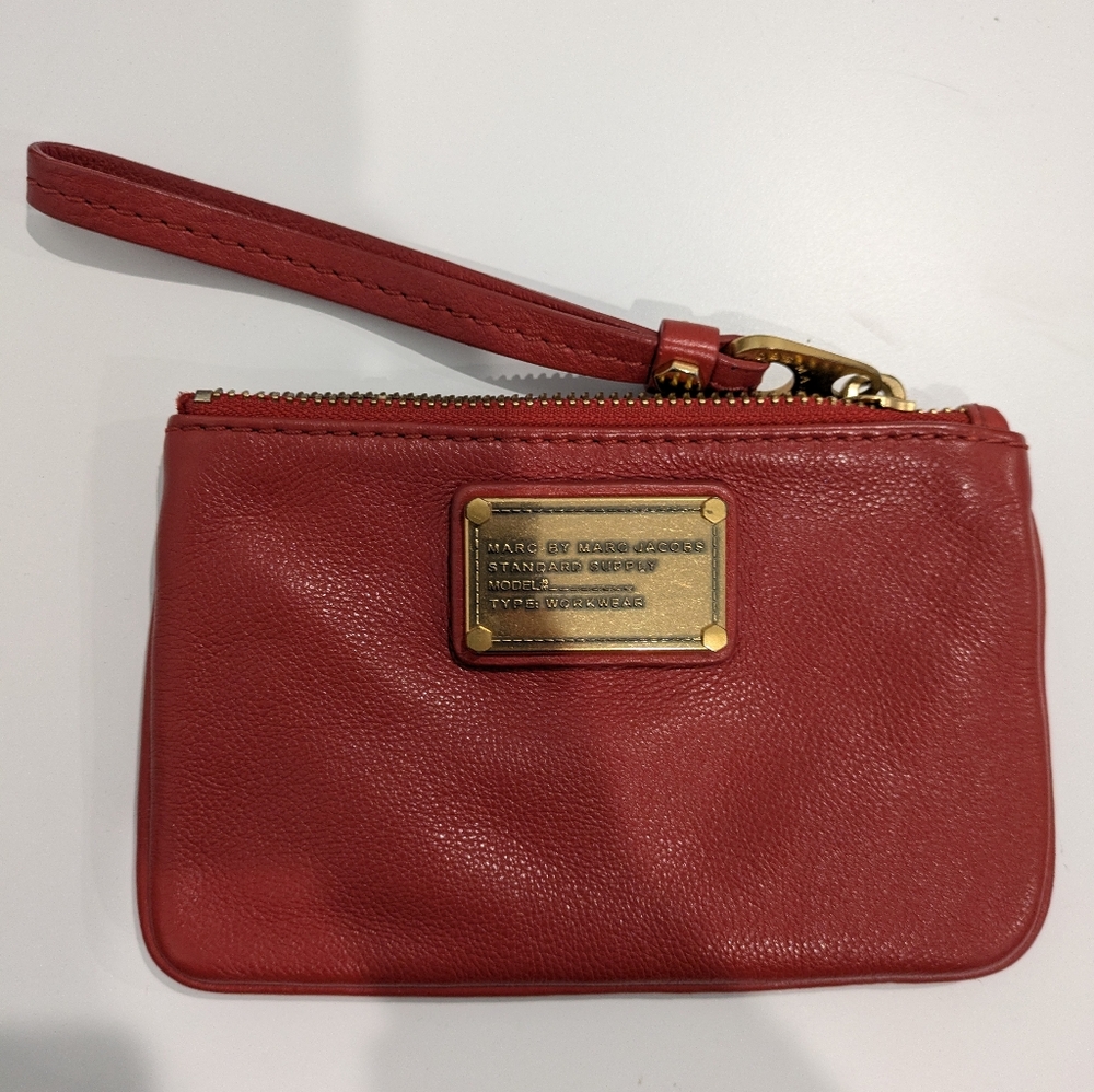 Marc Jacobs red wristlet